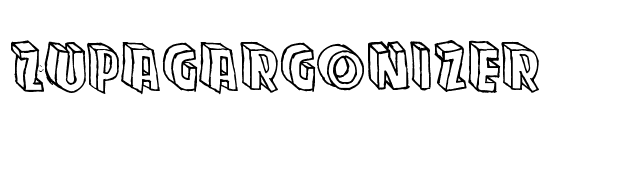 Zupagargonizer font preview