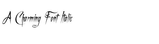 A Charming Font Italic font preview