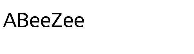 ABeeZee font preview