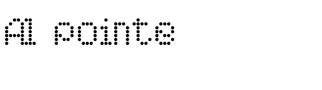 AI pointe font preview