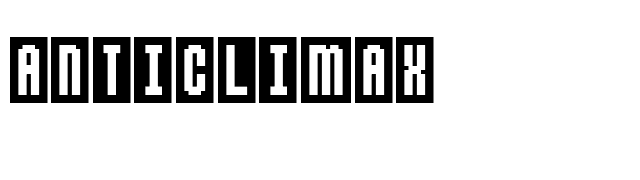Anticlimax font preview