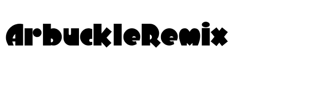 ArbuckleRemix font preview