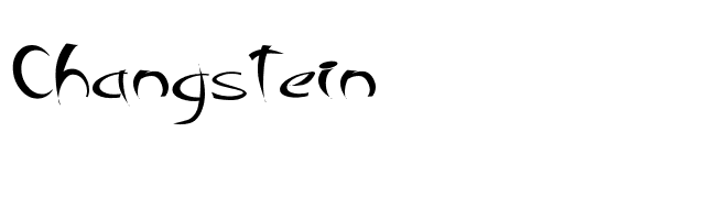 Changstein font preview