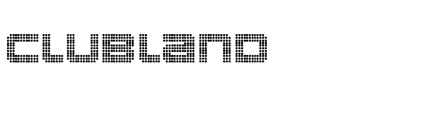 Clubland font preview