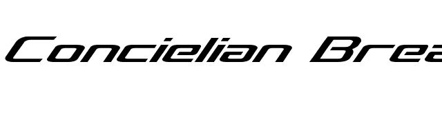 Concielian Break font preview