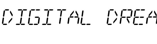 Digital dream Skew font preview