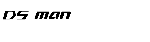 DS man font preview