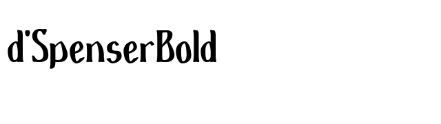 d'SpenserBold font preview