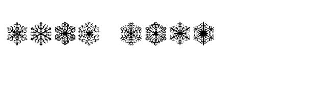 Faux Snow font preview