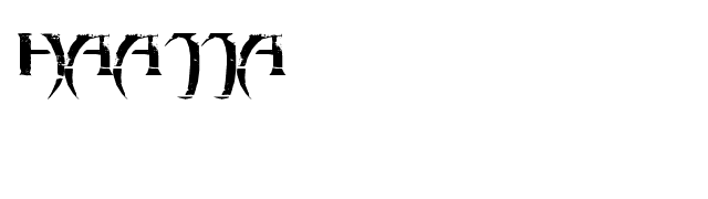 haAJJA font preview
