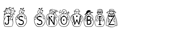 JS Snowbiz font preview