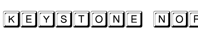 Keystone Normal font preview