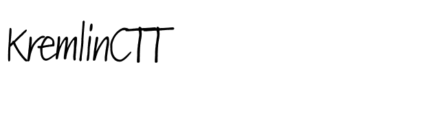 KremlinCTT font preview