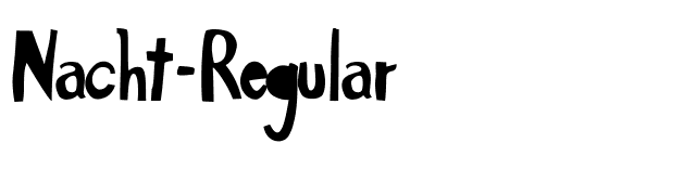 Nacht-Regular font preview