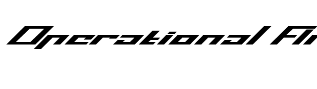 Operational Amplifier font preview
