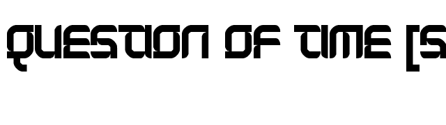 Question of time [simple] font preview