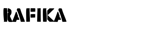 Rafika font preview