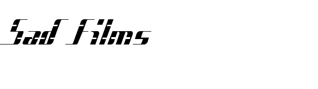 Sad Films font preview