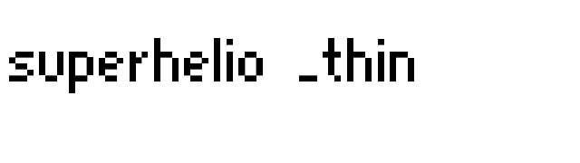 superhelio _thin font preview