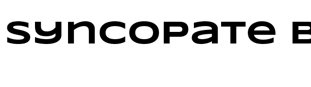 Syncopate Bold font preview