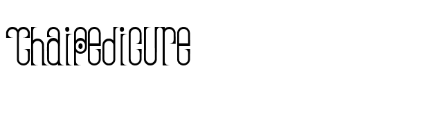 ThaiPedicure font preview