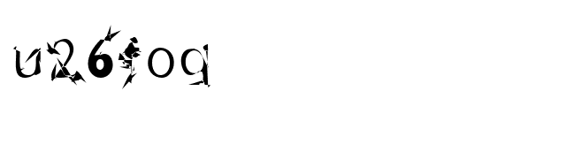u26fog font preview