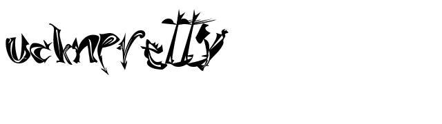 UckNPretty font preview