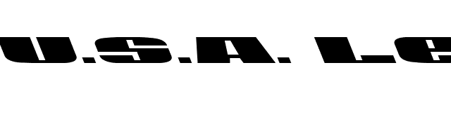 U.S.A. Left font preview