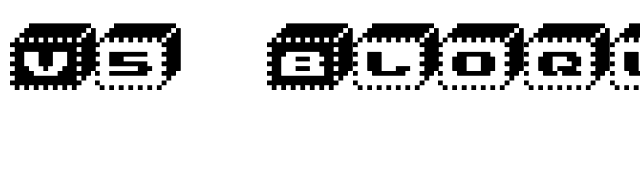V5 Bloques font preview
