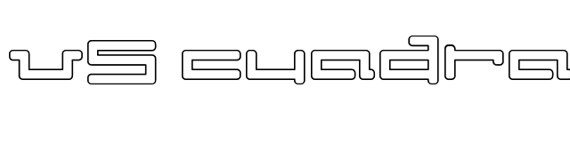 V5 Cuadra2 Outline font preview