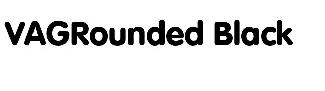 VAGRounded Black font preview