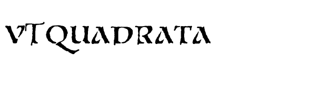 VTQuadrata font preview