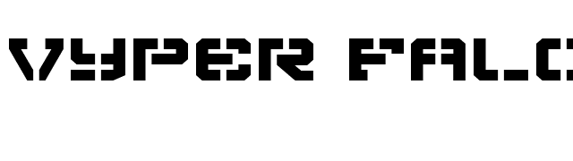 Vyper Falcon Expanded font preview